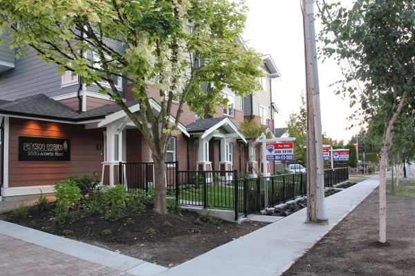 Parkside Estates view from Alberta Road
